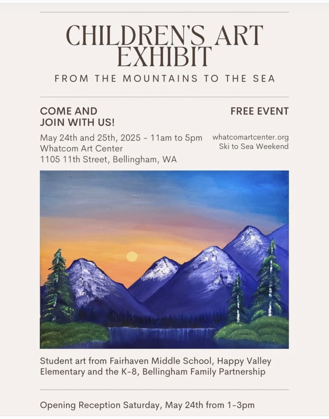 From the Mountains to the Sea - Childrens Art Exhibit