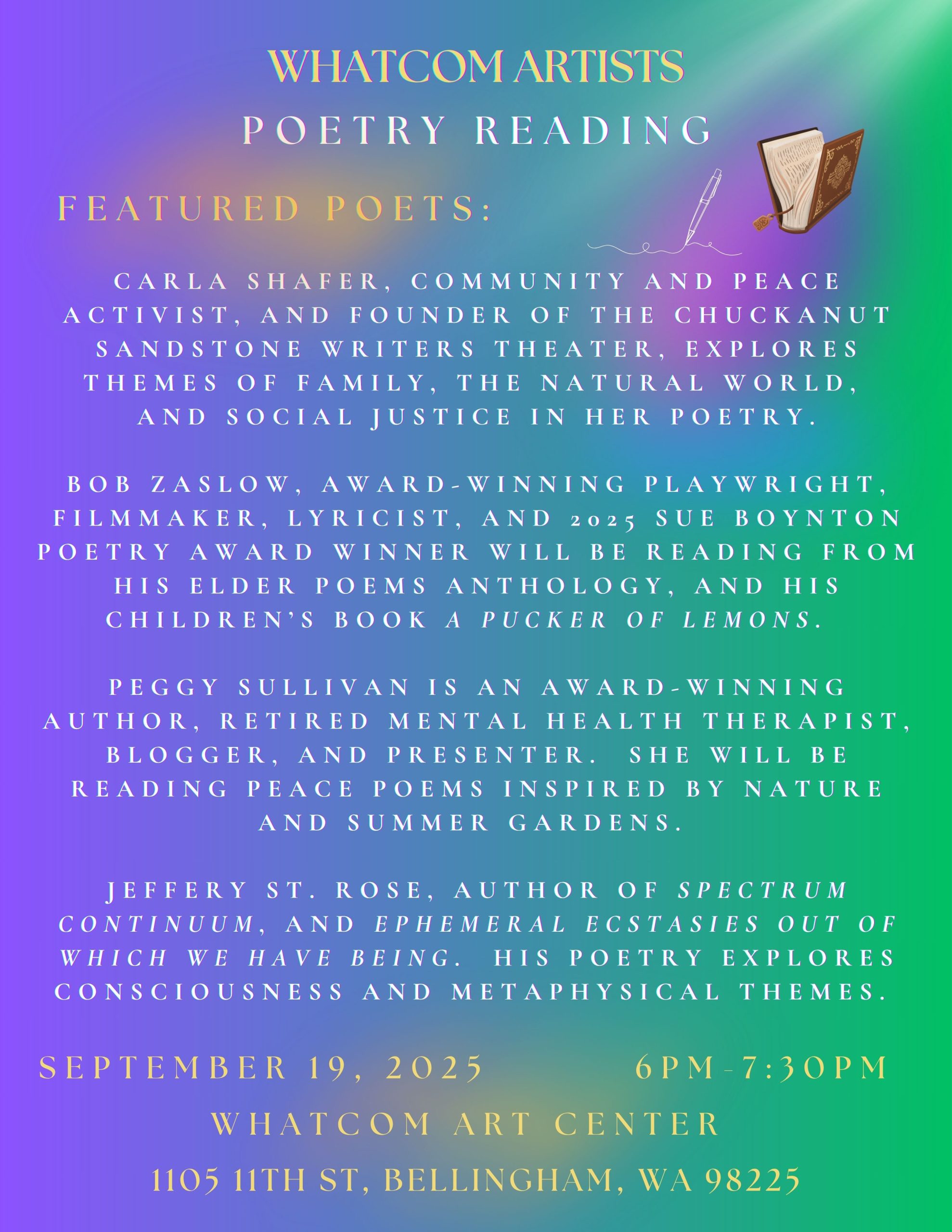 Whatcom Artists Poetry Reading