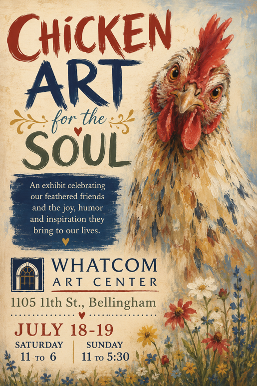 Setup for Chicken Festival Art Show