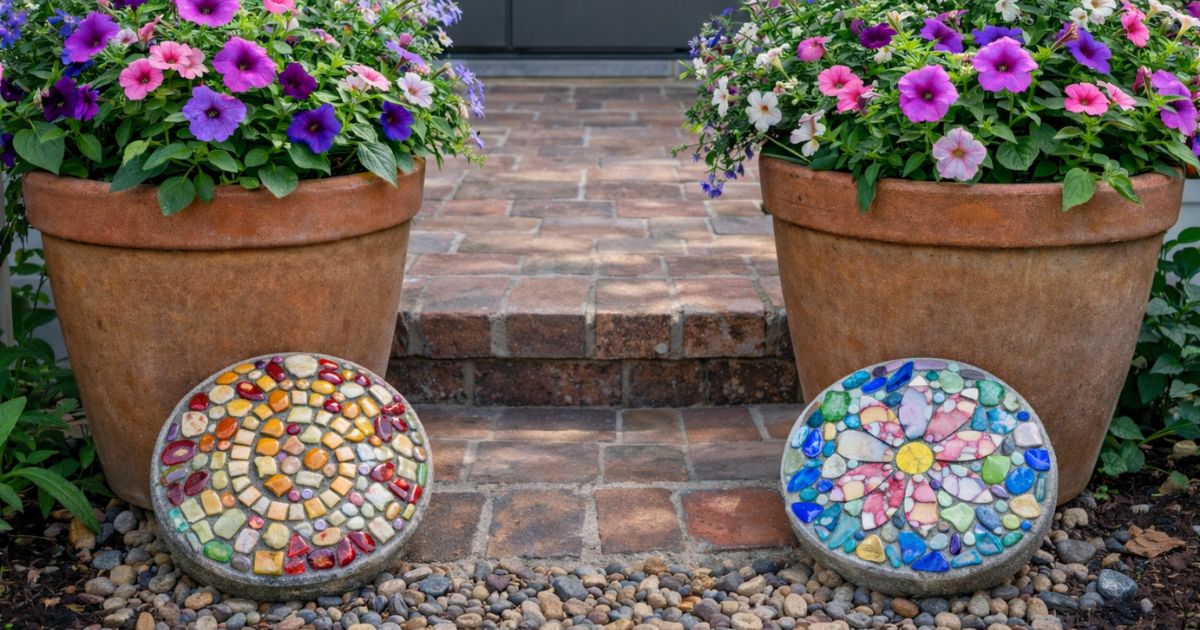 The Mosaic Garden - Mosaic Glass and Ceramic Garden Stones