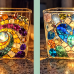 Light My Fire: Fall Mosaic Candle Holder Workshop